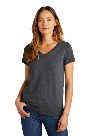 District Women's The Concert Tee V-Neck (Heathered Charcoal)