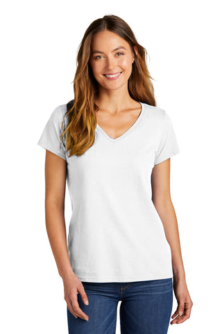 District Women's The Concert Tee V-Neck (White)