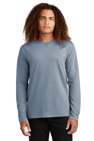 District Featherweight French Terry Long Sleeve Crewneck (Flint Blue Heather)
