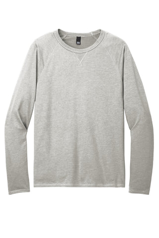 District Featherweight French Terry Long Sleeve Crewneck (Light Heather Grey)