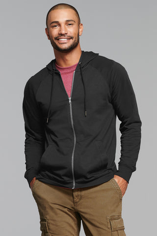 District Featherweight French Terry Full-Zip Hoodie (Black)