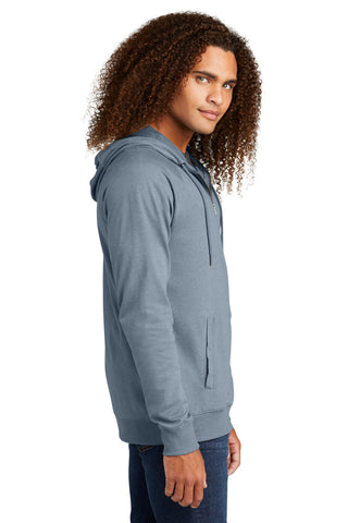 District Featherweight French Terry Full-Zip Hoodie (Flint Blue Heather)