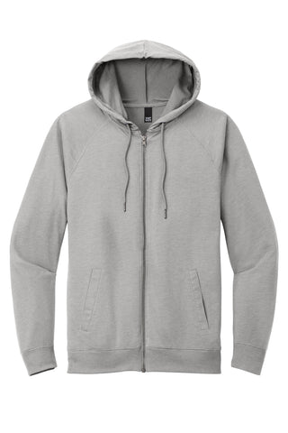 District Featherweight French Terry Full-Zip Hoodie (Light Heather Grey)