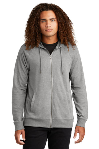 District Featherweight French Terry Full-Zip Hoodie (Light Heather Grey)