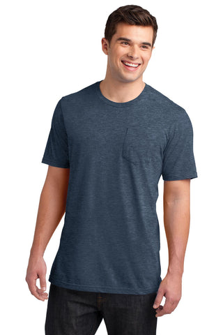 District Very Important Tee with Pocket (Heathered Navy)
