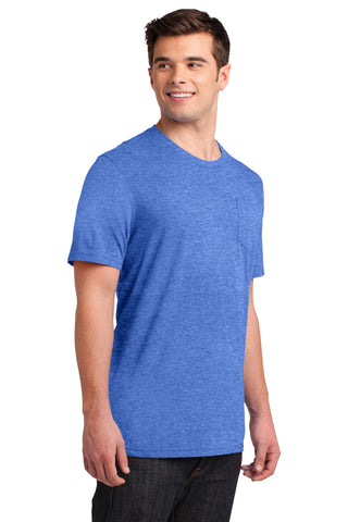 District Very Important Tee with Pocket (Heathered Royal)