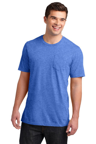 District Very Important Tee with Pocket (Heathered Royal)