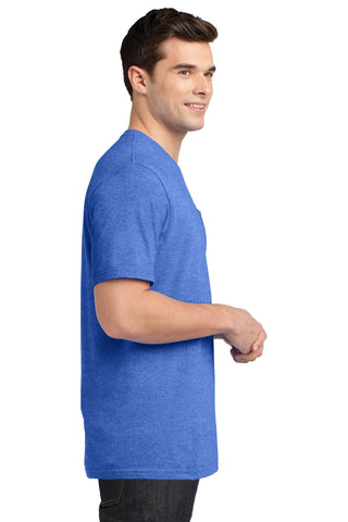 District Very Important Tee with Pocket (Heathered Royal)