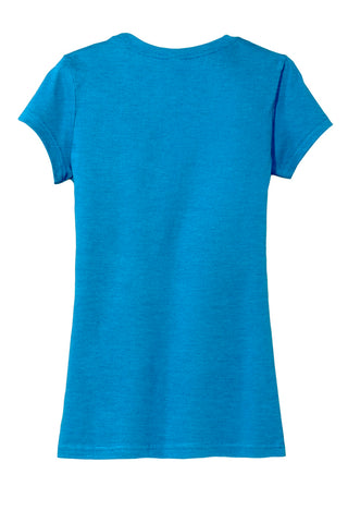 District Women's Fitted Very Important Tee (Heathered Bright Turquoise)