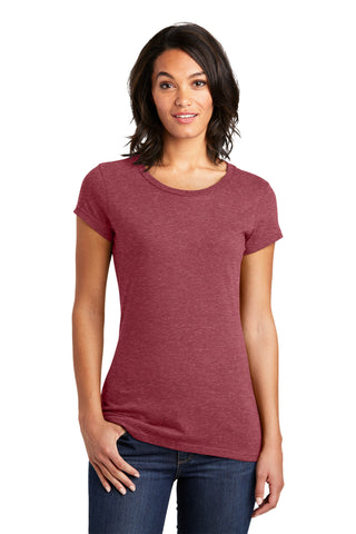 District Women's Fitted Very Important Tee (Heathered Red)