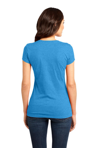 District Women's Fitted Very Important Tee (Heathered Bright Turquoise)