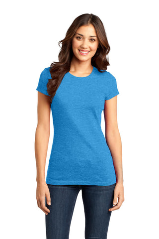 District Women's Fitted Very Important Tee (Heathered Bright Turquoise)