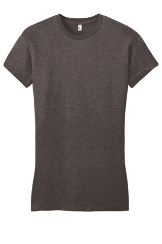 District Women's Fitted Very Important Tee (Heathered Brown)