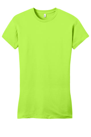 District Women's Fitted Very Important Tee (Lime Shock)