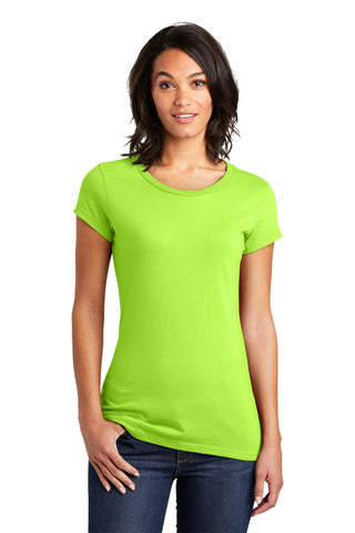 District Women's Fitted Very Important Tee (Lime Shock)