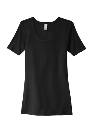 District Women's V.I.T.Rib Scoop Neck Tee (Black)