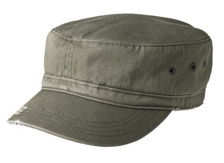 District Distressed Military Hat (Olive)