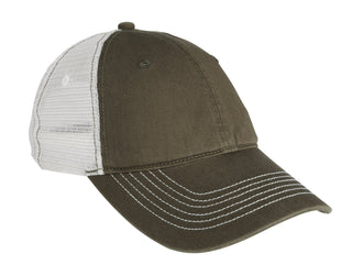 District Mesh Back Cap (Army/ White)