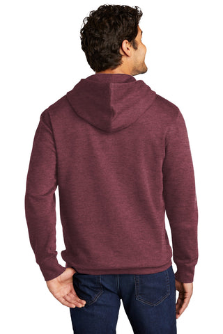 District V.I.T.Fleece Hoodie (Heathered Cardinal)