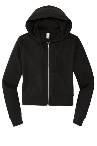 District Women's V.I.T. Fleece Full-Zip Hoodie (Black)