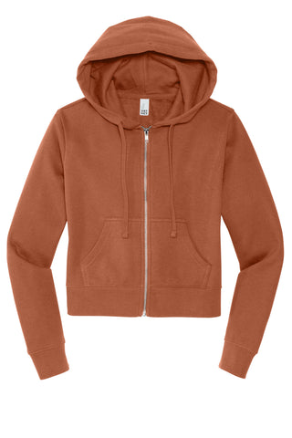 District Women's V.I.T. Fleece Full-Zip Hoodie (Desert Rose)