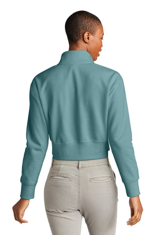 District Women's V.I.T. Fleece 1/2-Zip (Eucalyptus Blue)