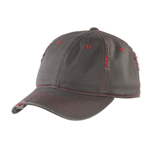District Rip and Distressed Cap (Nickel/ New Red)