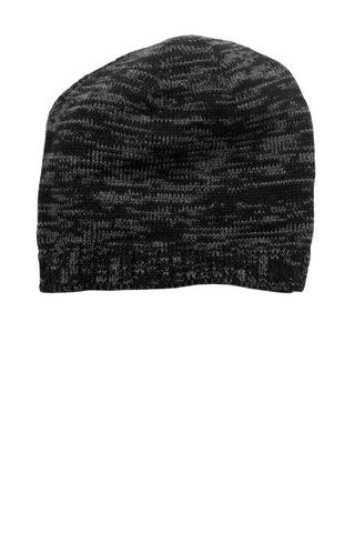 District Spaced-Dyed Beanie (Black/ Charcoal)