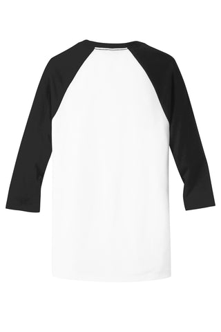 District Very Important Tee 3/4-Sleeve Raglan (Black/ White)