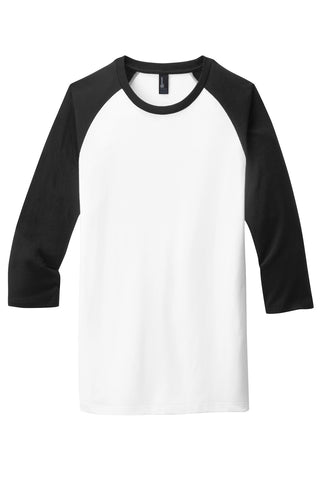 District Very Important Tee 3/4-Sleeve Raglan (Black/ White)