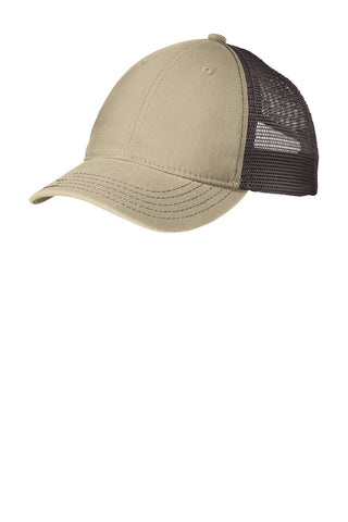 District Super Soft Mesh Back Cap (Khaki/ Chocolate Brown)