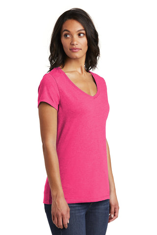 District Women's Very Important Tee V-Neck (Fuchsia Frost)