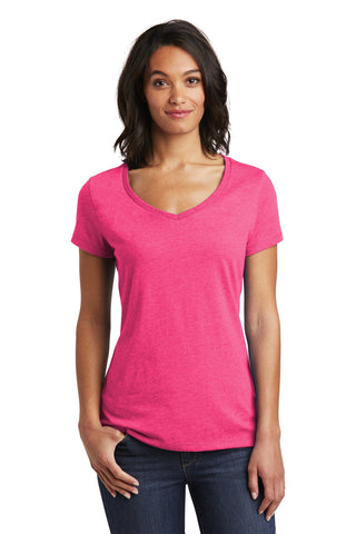 District Women's Very Important Tee V-Neck (Fuchsia Frost)