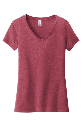 District Women's Very Important Tee V-Neck (Heathered Cardinal)