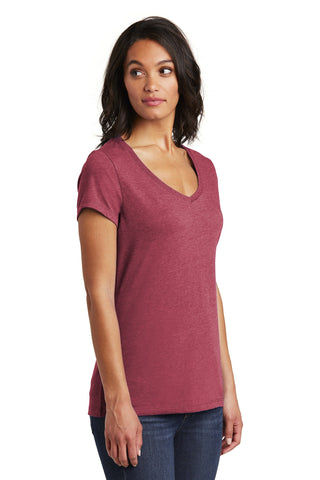 District Women's Very Important Tee V-Neck (Heathered Cardinal)