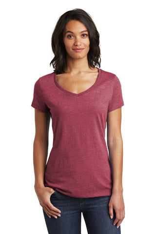 District Women's Very Important Tee V-Neck (Heathered Cardinal)