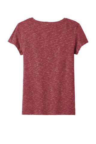 District Women's Medal V-Neck Tee (Cardinal)