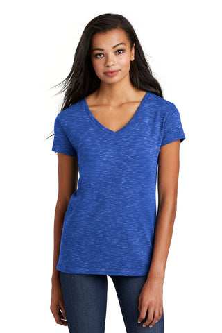 District Women's Medal V-Neck Tee (Deep Royal)