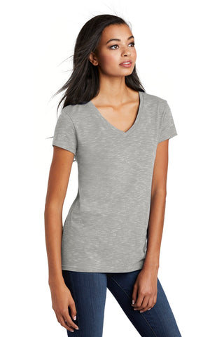 District Women's Medal V-Neck Tee (Light Grey)