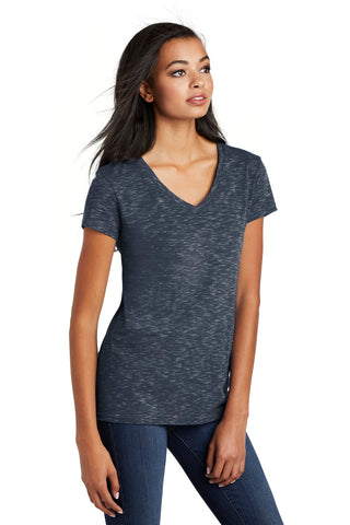 District Women's Medal V-Neck Tee (New Navy)