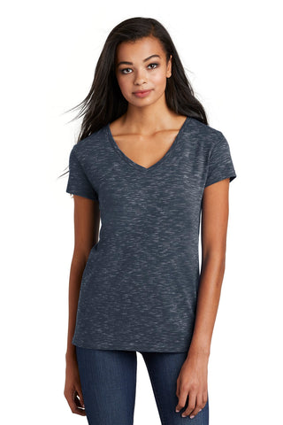 District Women's Medal V-Neck Tee (New Navy)