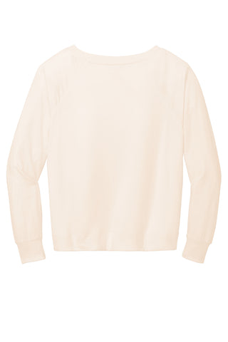 District Women's Featherweight French Terry Long Sleeve Crewneck (Gardenia)