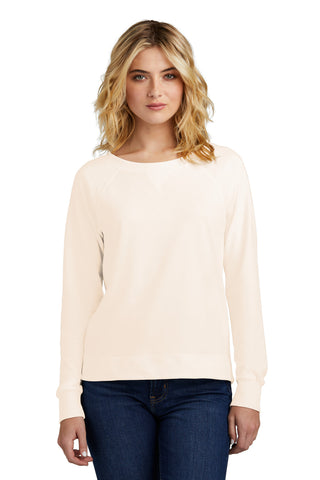 District Women's Featherweight French Terry Long Sleeve Crewneck (Gardenia)