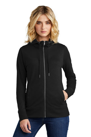 District Women's Featherweight French Terry Full-Zip Hoodie (Black)