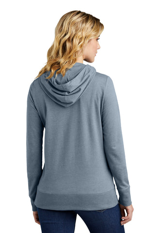 District Women's Featherweight French Terry Full-Zip Hoodie (Flint Blue Heather)