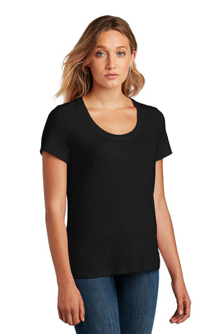 District Women's Flex Scoop Neck Tee (Black)