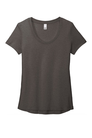 District Women's Flex Scoop Neck Tee (Heathered Charcoal)