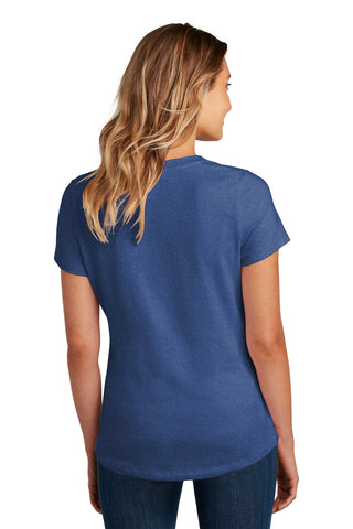 District Women's Flex Scoop Neck Tee (Heathered Deep Royal)