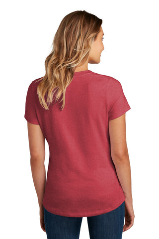 District Women's Flex Scoop Neck Tee (Heathered Red)