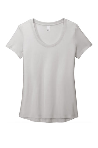 District Women's Flex Scoop Neck Tee (Silver Mist)